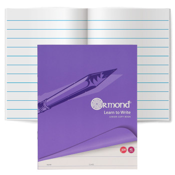 40 Pages J09 Junior Learn to Write Copy Book by Ormond