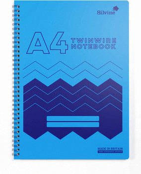 Single A4 160 Pages Twin Wire Notebook with Durable Wipe Clean Cover Single A4 160 Pages Twin Wire Notebook with Durable Wipe Clean Cover