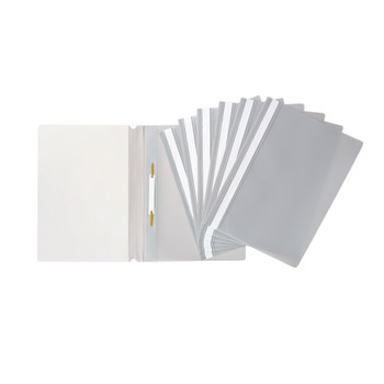 Pack of 12 Grey A4 Project Folders by Janrax Pack of 12 Grey A4 Project Folders by Janrax