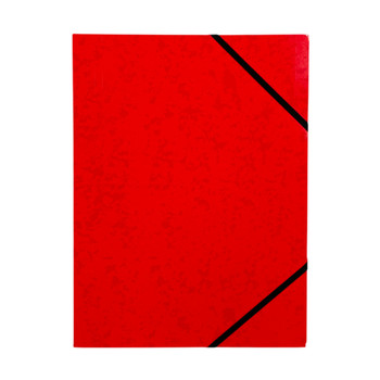 A4 Red Card 3 Flap Folder With Elastic Closure