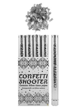 Silver Paper Confetti Shooters 50cm Silver Paper Confetti Shooters 50cm