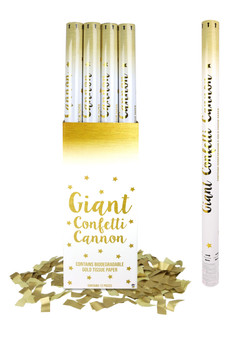 Gold Paper Confetti Shooters 80cm Gold Paper Confetti Shooters 80cm