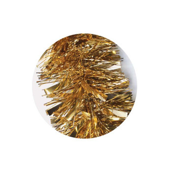 2m Gold Christmas Chunky Tinsel