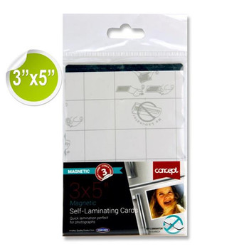Pack of 3 97x139mm Magnetic Self-laminating Cards by Concept Pack of 3 97x139mm Magnetic Self-laminating Cards by Concept