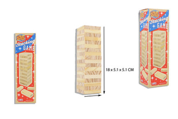 Wooden Stacking 54 Block Pieces Game Wooden Stacking 54 Block Pieces Game