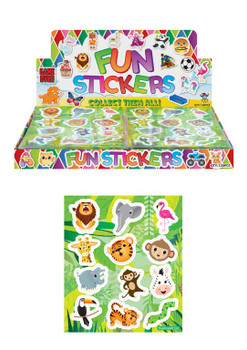 Box of 120 Sheets of 12 Jungle Animal Stickers Box of 120 Sheets of 12 Jungle Animal Stickers