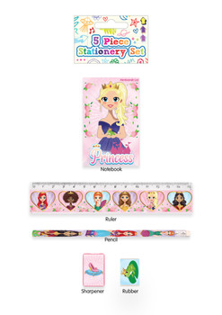 5 Piece Princess Stationery Set 5 Piece Princess Stationery Set