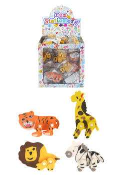 Box of 84 Jungle Animal Shape Erasers Box of 84 Jungle Animal Shape Erasers