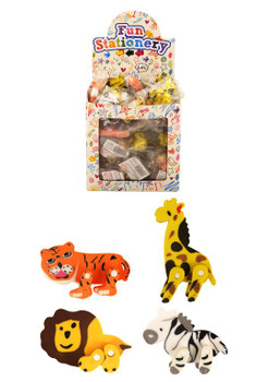 Box of 84 Jungle Animal Shape Erasers Box of 84 Jungle Animal Shape Erasers