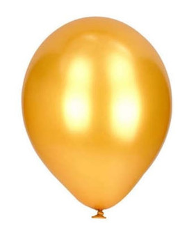 Pack of 10 Red and Gold Metallic Balloons