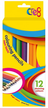 Pack of 12 Full Size Colouring Pencils