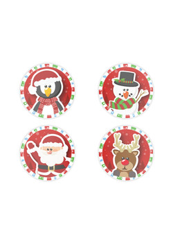 Pack of 100 Christmas Bouncy Jet Balls (3.3 cm) Pack of 100 Christmas Bouncy Jet Balls (3.3 cm)