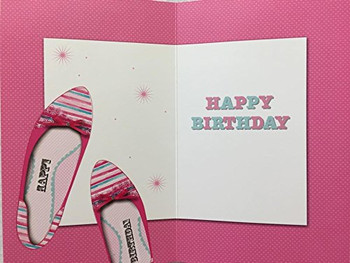 17th Birthday Girl Card Glam 17 Teenager Shoes