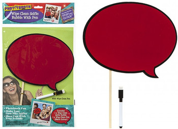 Wipe Clean Selfie Speech Bubble With Pen