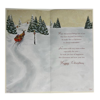 From Glasgow Scenic Santa Sleigh Design Christmas Card From Glasgow Scenic Santa Sleigh Design Christmas Card