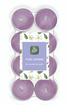 Pack of 16 Pure Jasmine Colour Tea-Lights Pack of 16 Pure Jasmine Colour Tea-Lights