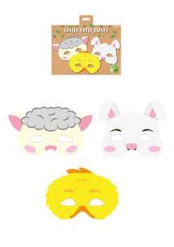 Pack of 12 Easter Paper Masks Pack of 12 Easter Paper Masks