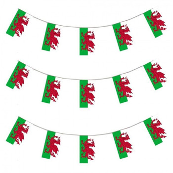 Wales Bunting 10m with 20 Flags Wales Bunting 10m with 20 Flags