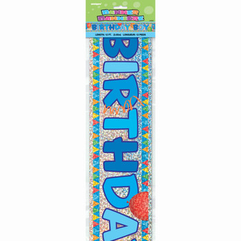 12ft Birthday Boy Prism Banner