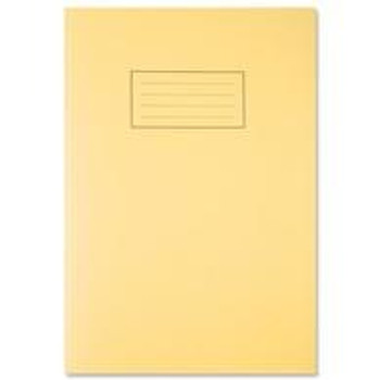 A4 Yellow Exercise Book - Lined with Margin