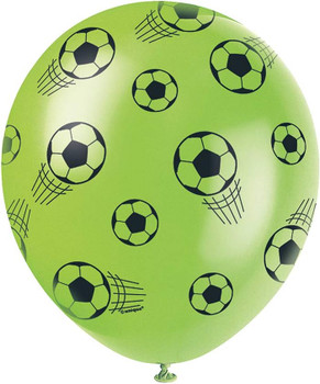 Pack of 5 3D Soccer 12" Latex Balloons