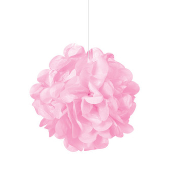 Pack of 3 Lovely Pink Mini Puff Tissue Decorations Pack of 3 Lovely Pink Mini Puff Tissue Decorations
