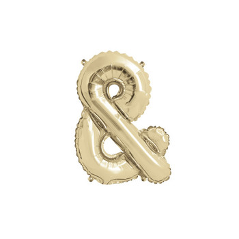 Gold Letter & Shaped Foil Balloon 14"