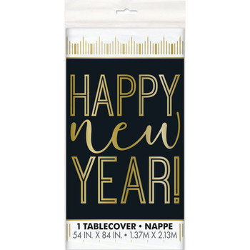 Roaring New Years Rectangular Plastic Table Cover, 54"x84"