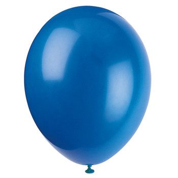 Pack of 10 Evening Blue 12" Premium Latex Balloons