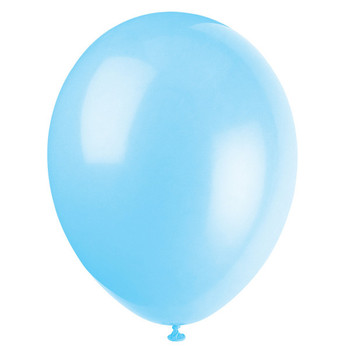 Pack of 10 Cool Blue 12" Premium Latex Balloons