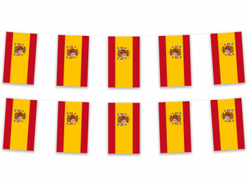 Spain Rectangle Bunting 10m with 20 Flags