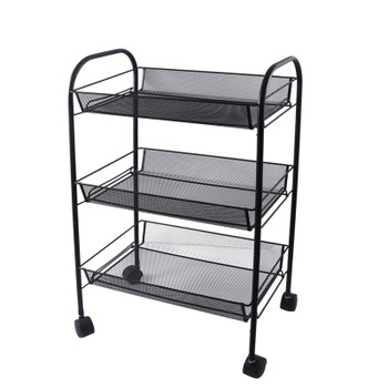 3 Tier Metal Storage Utility Tray Cart Trolley