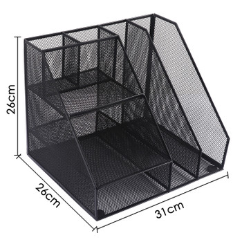 Multiple Compartment Office Mesh Desk Organiser