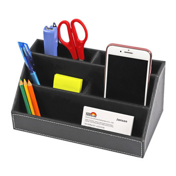 Black Desktop Organizer 24 x 13 x 4cm