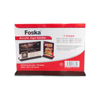Horizontal Design Acrylic Sign Holder 29.7cm x 21cm Horizontal Design Acrylic Sign Holder 29.7cm x 21cm