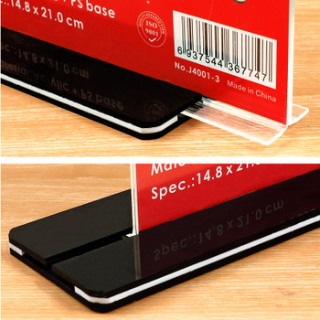 Vertical Design T-Shape Acrylic Sign Holder 14.8 x 21cm Vertical Design T-Shape Acrylic Sign Holder 14.8 x 21cm