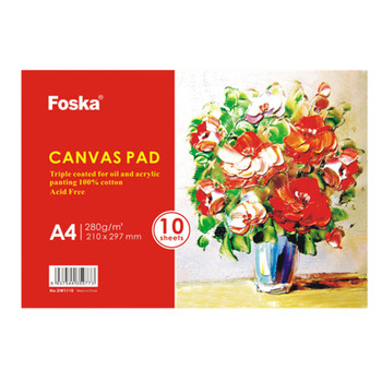 A4 10 Sheets Canvas Pad