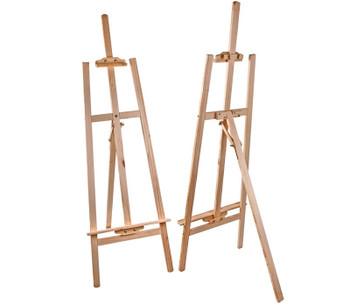 Beech Wood Antique Adjustable Painting Stand Display Tripod Easel 51 x 71 x 142cm