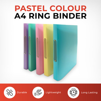 Pastel Pink A4 Ring Binder Pastel Pink A4 Ring Binder