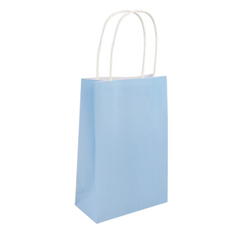 Pack of 6 Baby Blue Party Bags with Handle Pack of 6 Baby Blue Party Bags with Handle