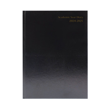 2024-2025 A5 Week to View Black Academic Diary 2024-2025 A5 Week to View Black Academic Diary
