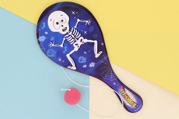 Wooden Halloween Paddle Bat and Ball Game Wooden Halloween Paddle Bat and Ball Game