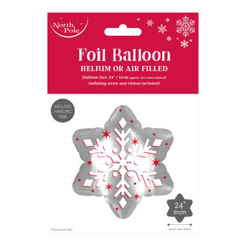 Snowflake Christmas Giant Foil Balloon 57X51Cm Snowflake Christmas Giant Foil Balloon 57X51Cm