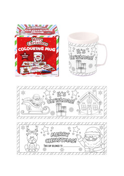 Colour Your Own Christmas Mug Colour Your Own Christmas Mug
