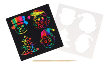 Eco-Friendly Christmas Magic Colour Scratch Set Eco-Friendly Christmas Magic Colour Scratch Set