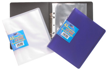 Tiger A5 Slim Ring Binder + 10 Free Punched Pockets