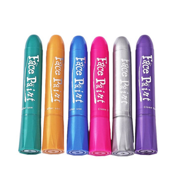Pack of 6 Assorted Metalic Colours Face Paints - Parties, Festivals, Halloween, Cosplay, Creative Looks