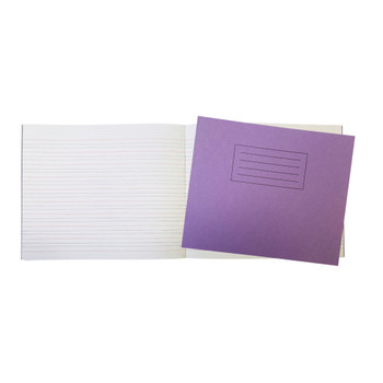 Janrax Purple 32 Page Handwriting Book 165x200mm Exercise Book WF Paper with 225gsm Manilla Cover
