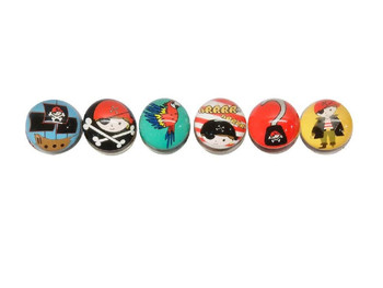 Pack of 50 Pirate Bouncy Ball 32mm