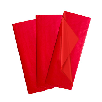 Pack of 10 Red Acid Free 50 x 70cm Tissue Paper Sheets